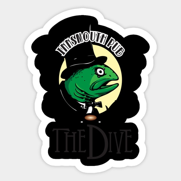 The Dive Innsmouth Pub Sticker by We Are 01Publishing